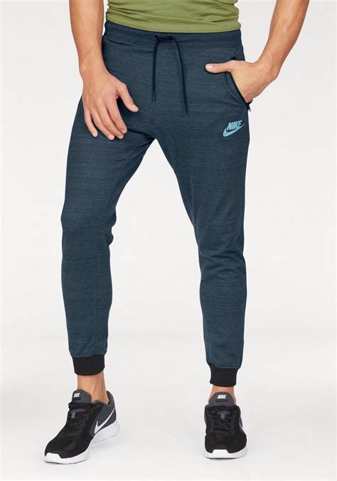 Blaue Nike Sportswear Jogginghosen für Sport & Freizeit 